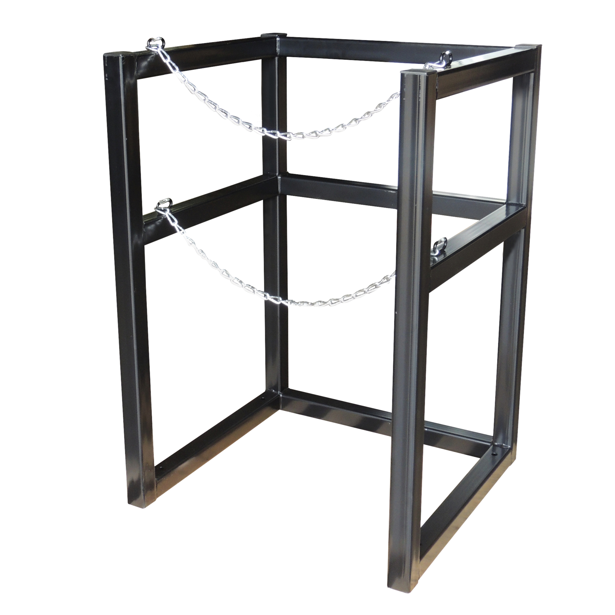 Justrite Cryogenic Gas Cylinder Storage Rack — 1 Cylinder Capacity, 22in. Max Diameter, Steel, Model# 35186